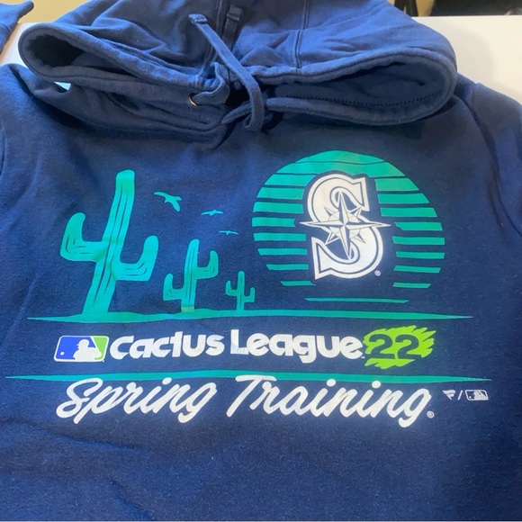 Fanatics Blue Sweatshirt Hoodie Casual Style - Picture 3 of 8